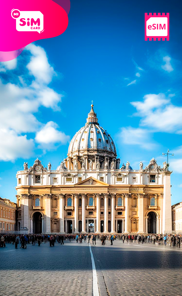 eSIM CIUDAD DEL VATICANO ILIMITADA
